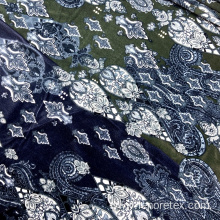Polyester Spandex Knit Digital Printed Korean Velvet Fabric